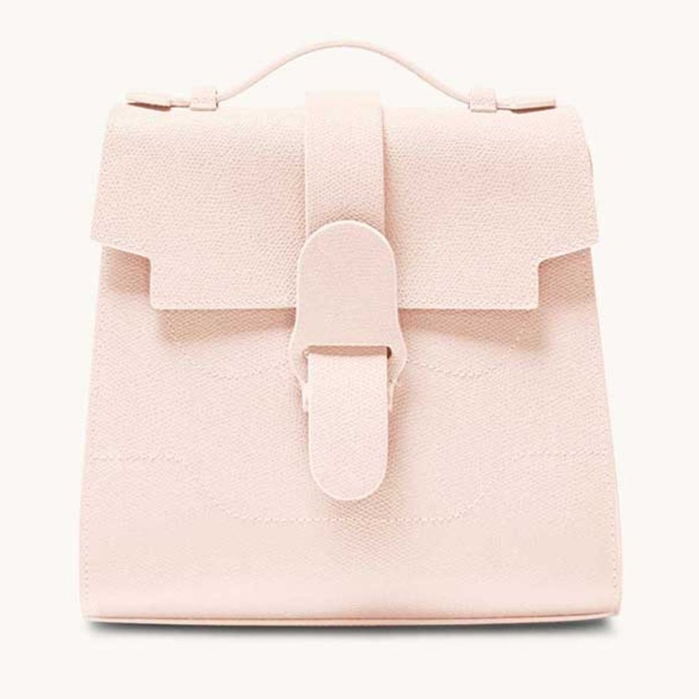 NWT Senreve Alunna Backpack in Pebbled Blush / Silver